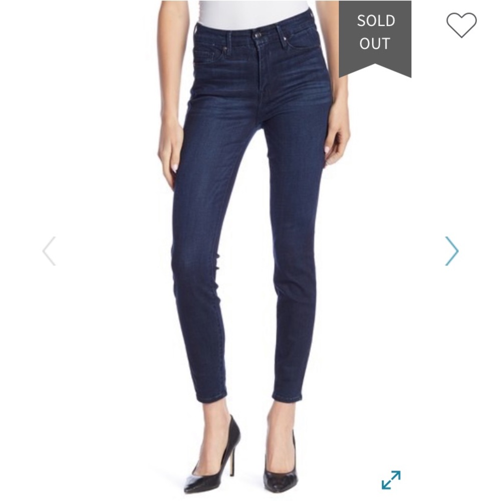 NWT Dark Blue Good American Skinny Jeans
